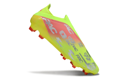 Unisex Adidas F50 Elite Laceless FG Firm Ground Low-Tops Football Boots - Yellow/Silver/Red