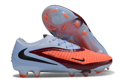 Unisex Nike Phantom 6 Elite Low FG Firm Ground Low-Tops Football Boots - Red/Jade/Black