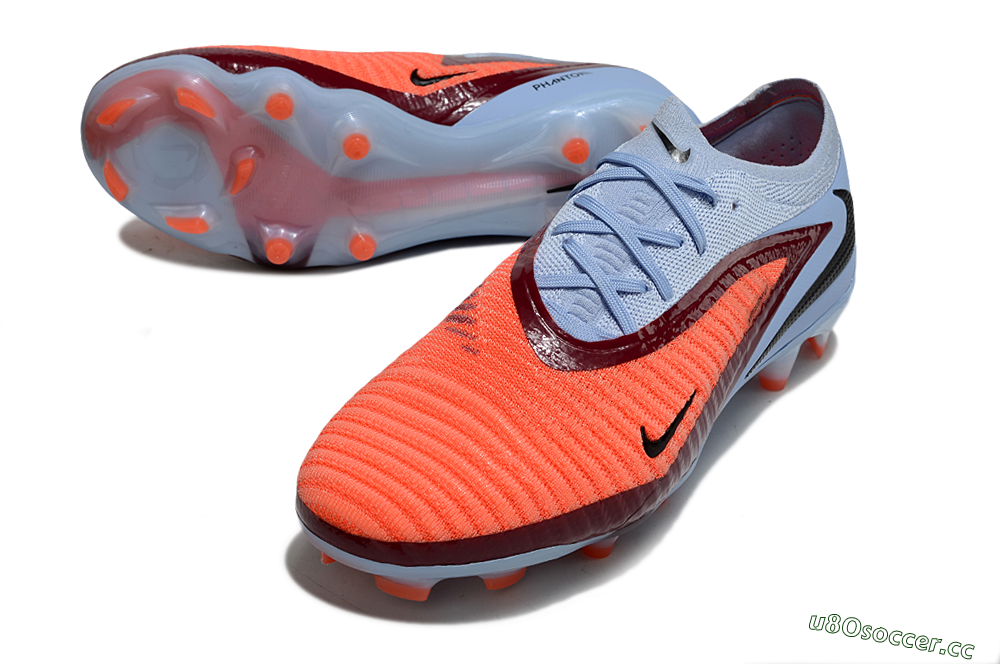 Unisex Nike Phantom 6 Elite Low FG Firm Ground Low-Tops Football Boots - Red/Jade/Black 3