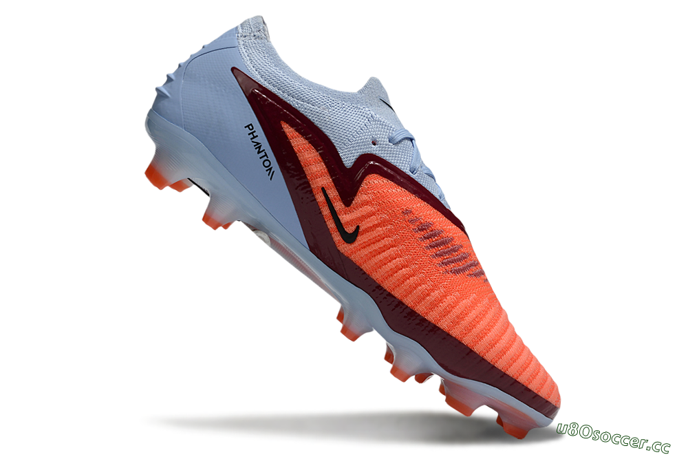 Unisex Nike Phantom 6 Elite Low FG Firm Ground Low-Tops Football Boots - Red/Jade/Black 4