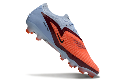 Unisex Nike Phantom 6 Elite Low FG Firm Ground Low-Tops Football Boots - Red/Jade/Black