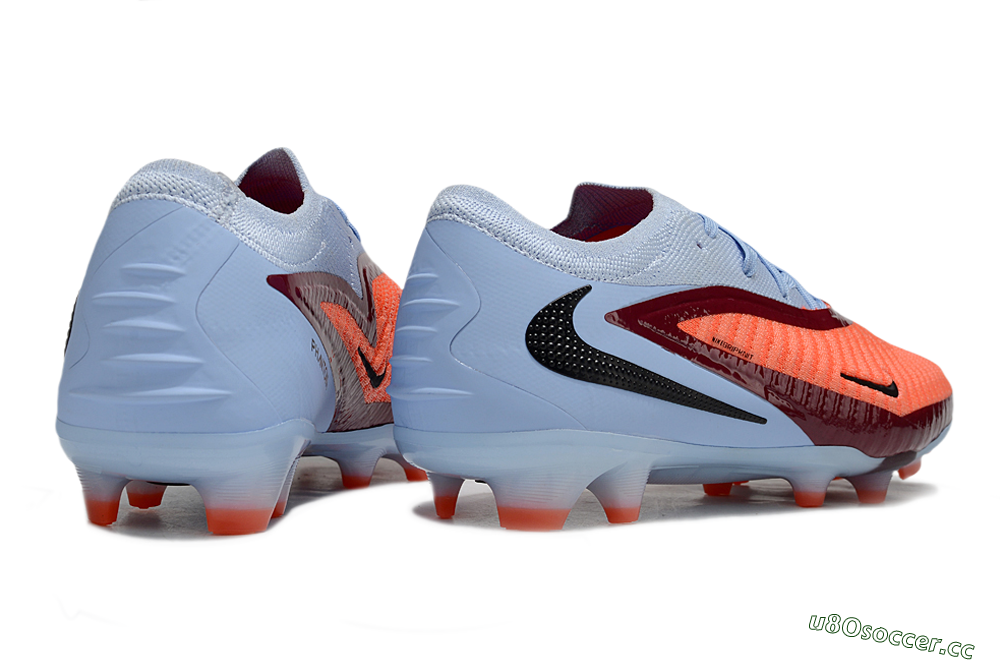 Unisex Nike Phantom 6 Elite Low FG Firm Ground Low-Tops Football Boots - Red/Jade/Black 6