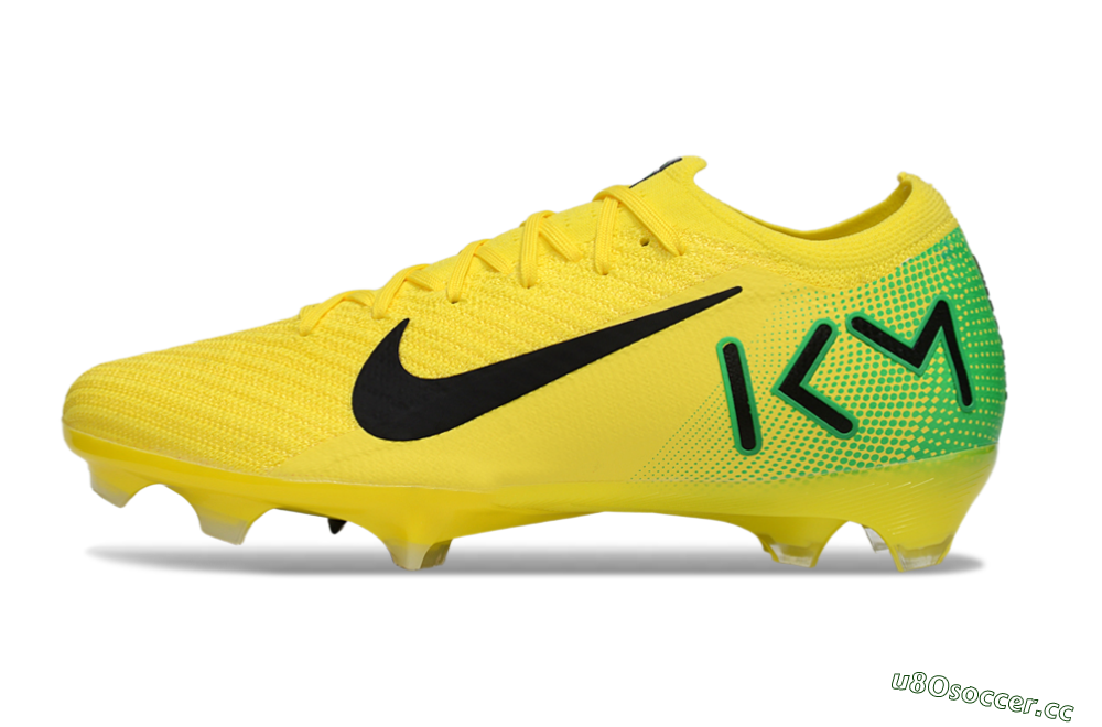 Men's Nike Air Zoom Mercurial Vapor 16 Elite FG Firm Ground Low-Tops Football Boots - Yellow/Black/Green 0