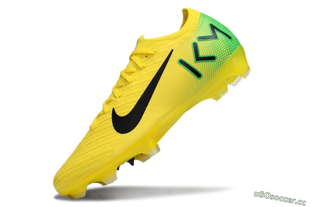Men's Nike Air Zoom Mercurial Vapor 16 Elite FG Firm Ground Low-Tops Football Boots - Yellow/Black/Green 5