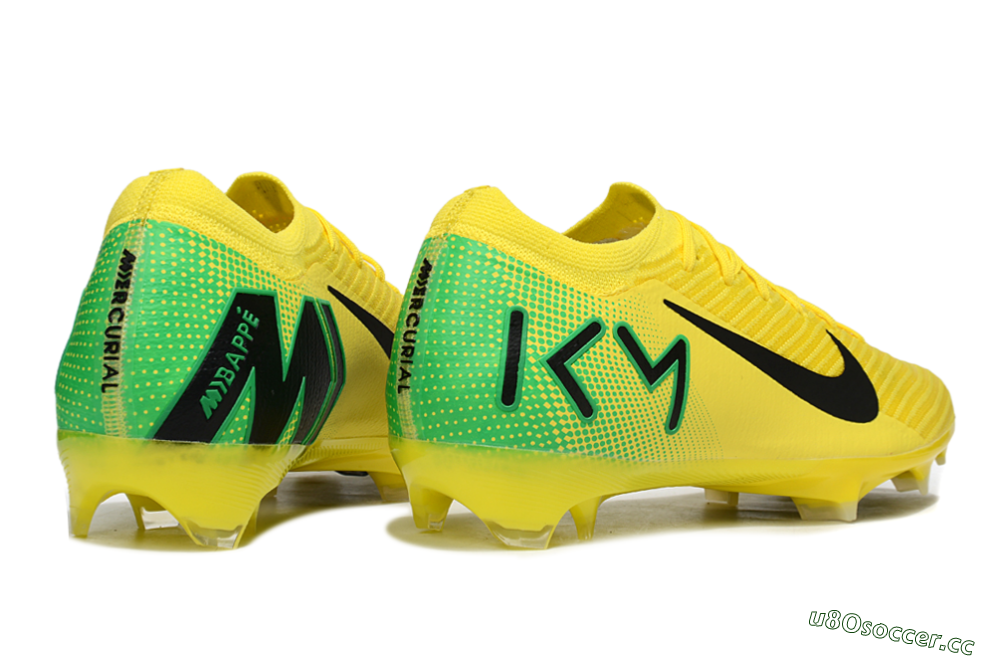 Men's Nike Air Zoom Mercurial Vapor 16 Elite FG Firm Ground Low-Tops Football Boots - Yellow/Black/Green 6
