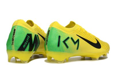 Men's Nike Air Zoom Mercurial Vapor 16 Elite FG Firm Ground Low-Tops Football Boots - Yellow/Black/Green