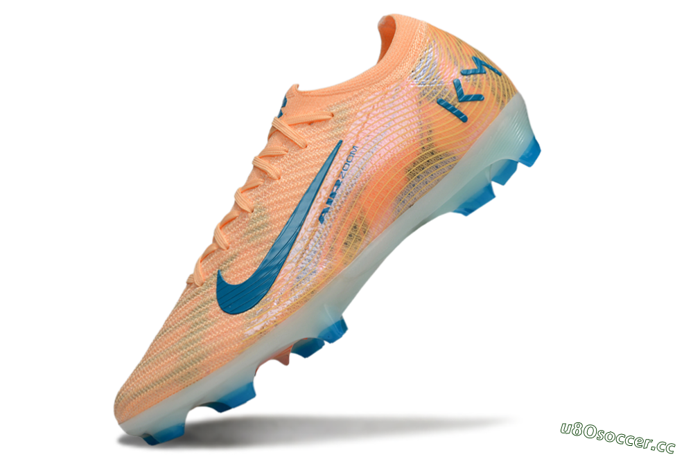 Men's Nike Air Zoom Mercurial Vapor 16 Elite FG Firm Ground Low-Tops Football Boots - Pink/Blue/Yellow 5