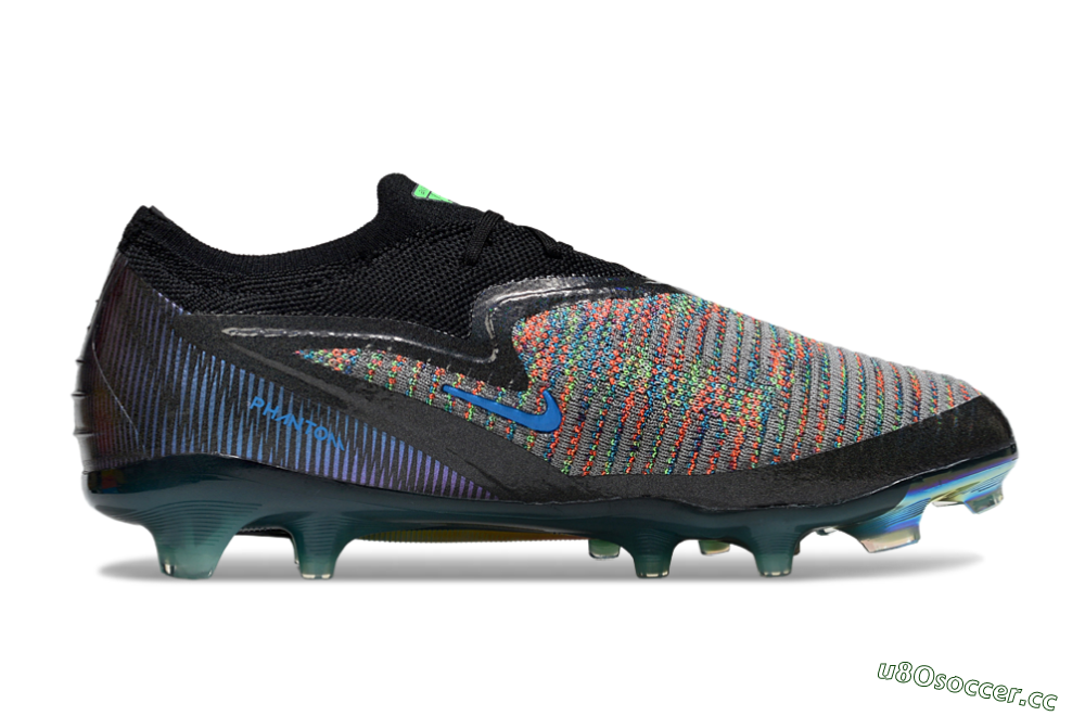 Unisex Nike Phantom 6 Elite Low FG Firm Ground Low-Tops Football Boots - Black/Yellow/Red 7