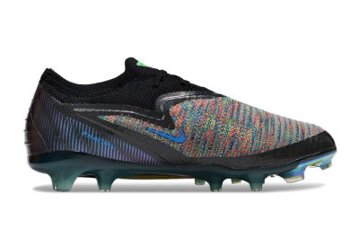 Unisex Nike Phantom 6 Elite Low FG Firm Ground Low-Tops Football Boots - Black/Yellow/Red