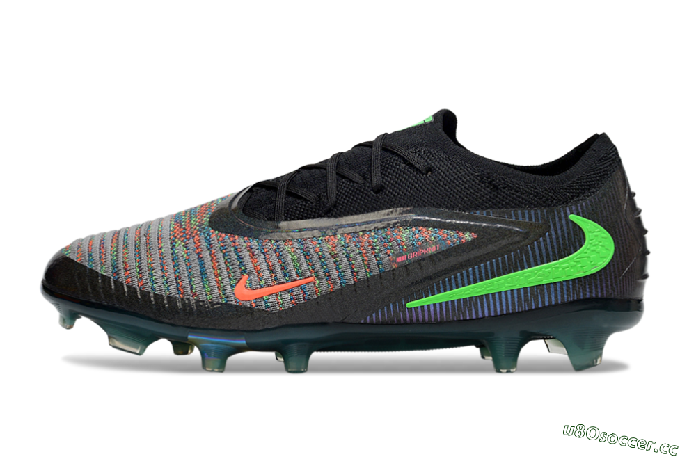 Unisex Nike Phantom 6 Elite Low FG Firm Ground Low-Tops Football Boots - Black/Yellow/Red 0