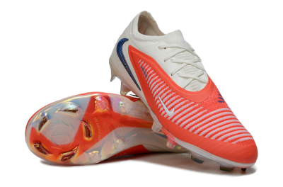 Unisex Nike Phantom 6 Elite Low FG Firm Ground Low-Tops Football Boots - Red/White/Black