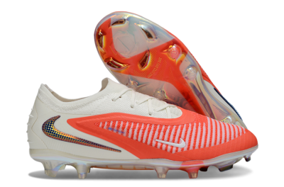Unisex Nike Phantom 6 Elite Low FG Firm Ground Low-Tops Football Boots - Red/White/Black