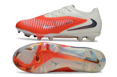 Unisex Nike Phantom 6 Elite Low FG Firm Ground Low-Tops Football Boots - Red/White/Black