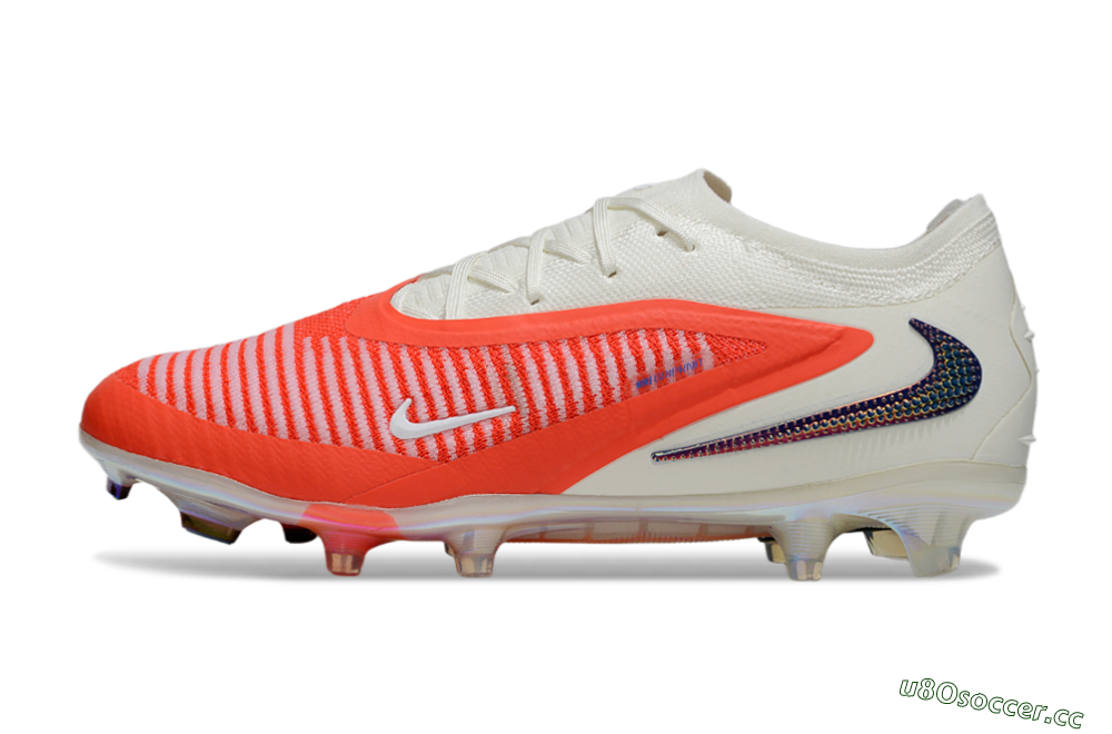 Unisex Nike Phantom 6 Elite Low FG Firm Ground Low-Tops Football Boots - Red/White/Black 0