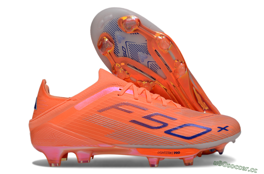 Unisex Adidas F50 Elite FG Firm Ground Low-Tops Football Boots - Red/Blue/Silver 2