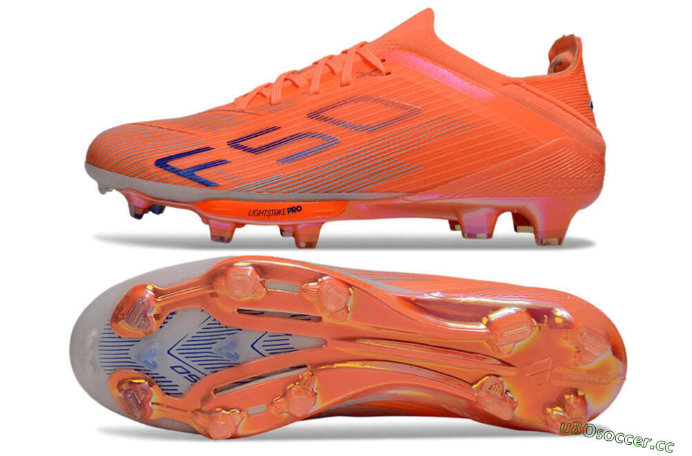 Unisex Adidas F50 Elite FG Firm Ground Low-Tops Football Boots - Red/Blue/Silver 1