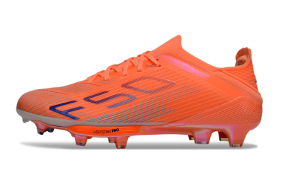 Unisex Adidas F50 Elite FG Firm Ground Low-Tops Football Boots - Red/Blue/Silver