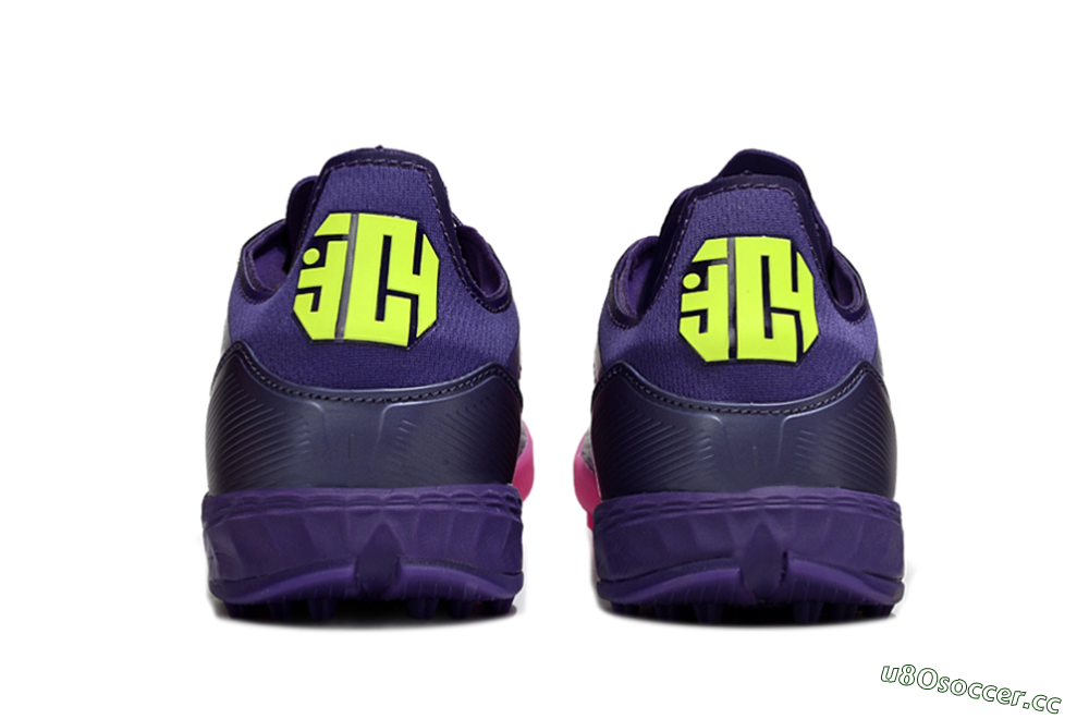 Unisex Adidas F50 Elite TF Artificial Turf Low-Tops Football Shoes - Pink/Purple/Yellow 5