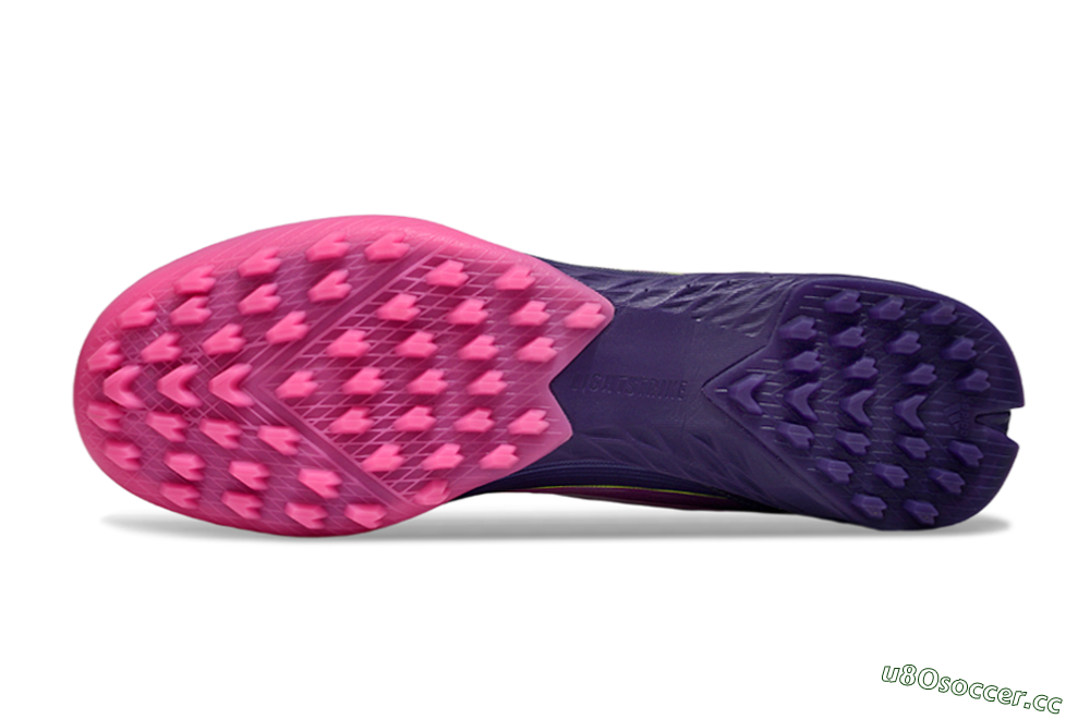 Unisex Adidas F50 Elite TF Artificial Turf Low-Tops Football Shoes - Pink/Purple/Yellow 6