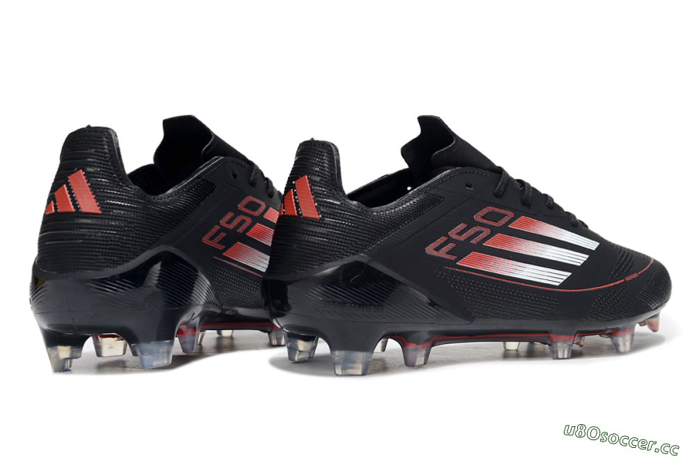 Men's Adidas F50 Elite FG Firm Ground Low-Tops Football Boots - Black/Silver/Red 6