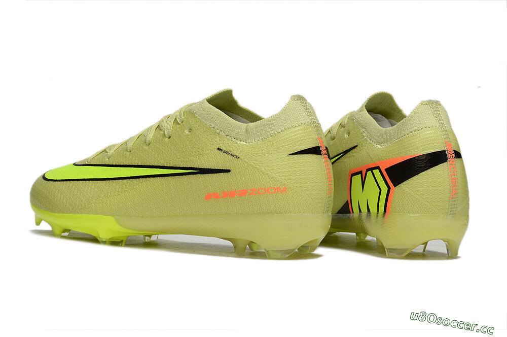 Kids Nike Air Zoom Mercurial Vapor 16 Elite FG Firm Ground Low-Tops Football Boots - Yellow/Black/Red 4