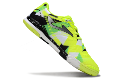 Men's Joma Top Flex IC Indoor & Futsal Low-Tops Football Shoes - Yellow/Silver/Black