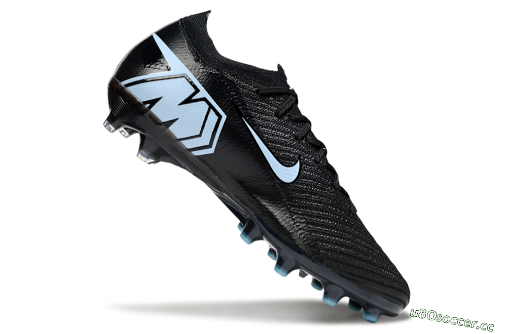 Men's Nike Air Zoom Mercurial Vapor 16 Elite AG Artificial Grass Low-Tops Football Boots - Black/Jade 4