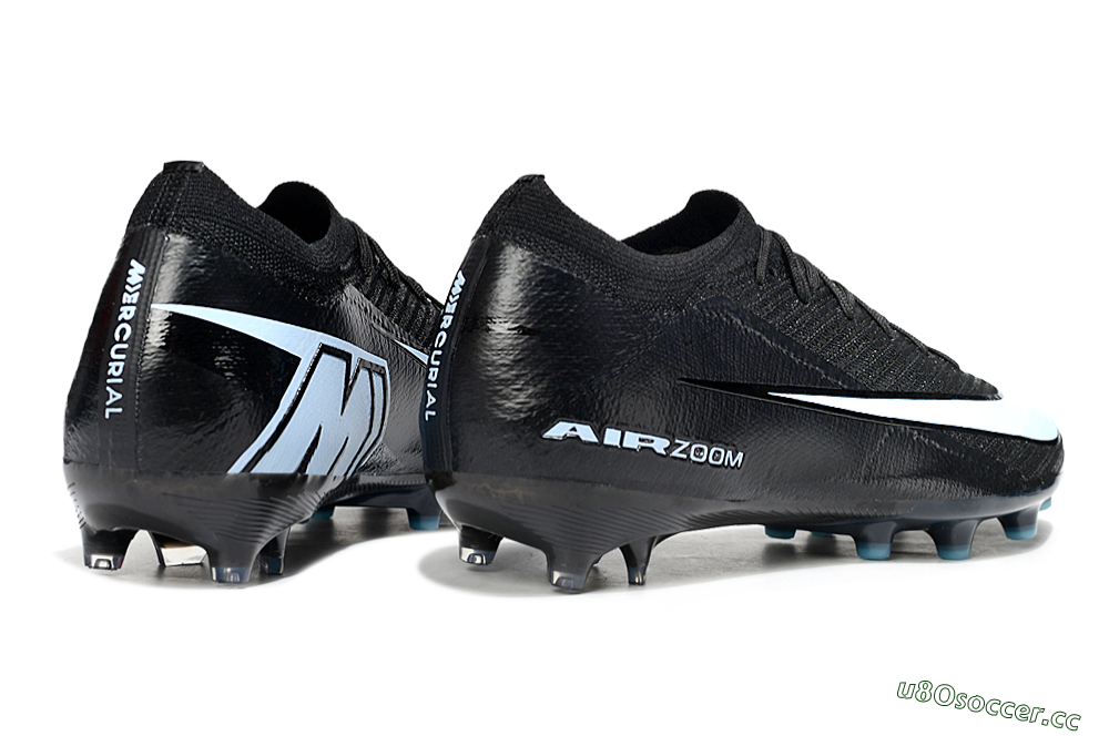 Men's Nike Air Zoom Mercurial Vapor 16 Elite AG Artificial Grass Low-Tops Football Boots - Black/Jade 6