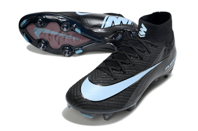 Men's Nike Air Zoom Mercurial Superfly 10 Elite SG Soft Ground High-Tops Football Boots - Black/Jade