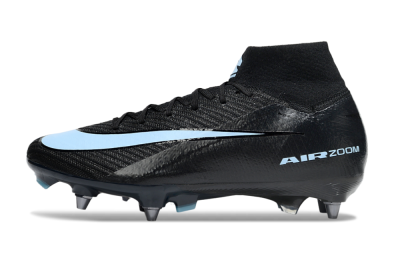 Men's Nike Air Zoom Mercurial Superfly 10 Elite SG Soft Ground High-Tops Football Boots - Black/Jade