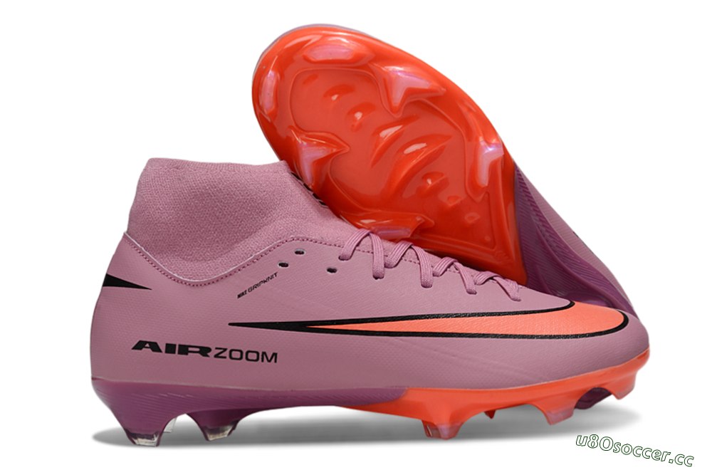 Men's Nike Air Zoom Mercurial Superfly 10 Academy FG Firm Ground High-Tops Football Boots - Red/Black/White 2