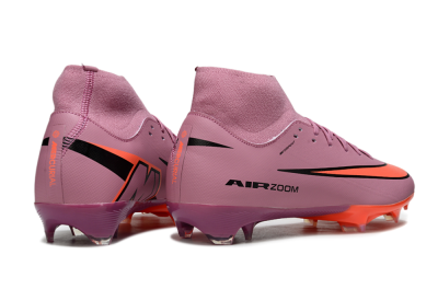 Men's Nike Air Zoom Mercurial Superfly 10 Academy FG Firm Ground High-Tops Football Boots - Red/Black/White