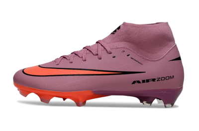 Men's Nike Air Zoom Mercurial Superfly 10 Academy FG Firm Ground High-Tops Football Boots - Red/Black/White
