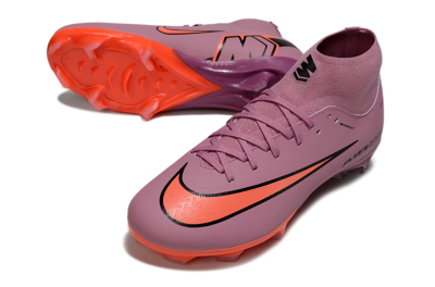 Men's Nike Air Zoom Mercurial Superfly 10 Academy FG Firm Ground High-Tops Football Boots - Red/Black/White