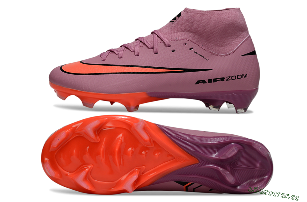 Men's Nike Air Zoom Mercurial Superfly 10 Academy FG Firm Ground High-Tops Football Boots - Red/Black/White 1