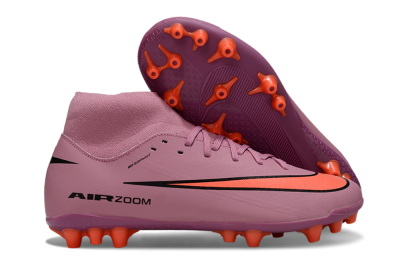 Men's Nike Air Zoom Mercurial Superfly 10 Academy AG Artificial Grass High-Tops Football Boots - Red/Black/White