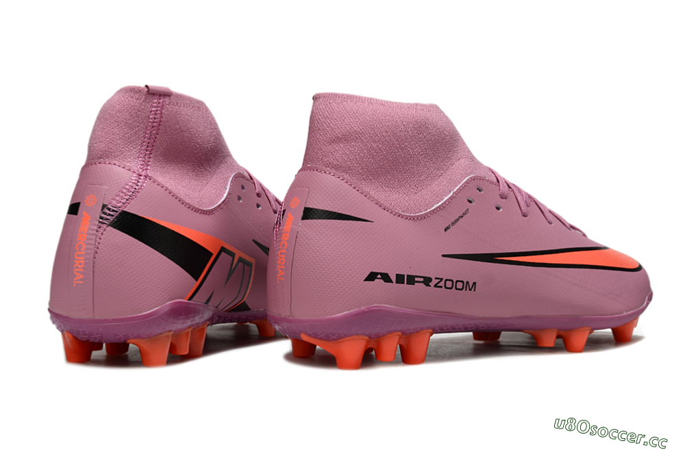 Men's Nike Air Zoom Mercurial Superfly 10 Academy AG Artificial Grass High-Tops Football Boots - Red/Black/White 6