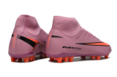 Men's Nike Air Zoom Mercurial Superfly 10 Academy AG Artificial Grass High-Tops Football Boots - Red/Black/White