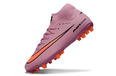 Men's Nike Air Zoom Mercurial Superfly 10 Academy AG Artificial Grass High-Tops Football Boots - Red/Black/White