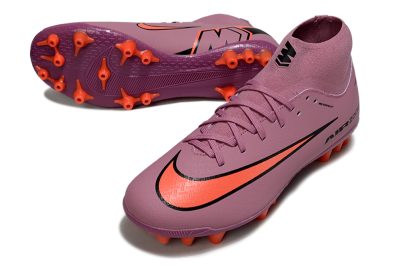 Men's Nike Air Zoom Mercurial Superfly 10 Academy AG Artificial Grass High-Tops Football Boots - Red/Black/White
