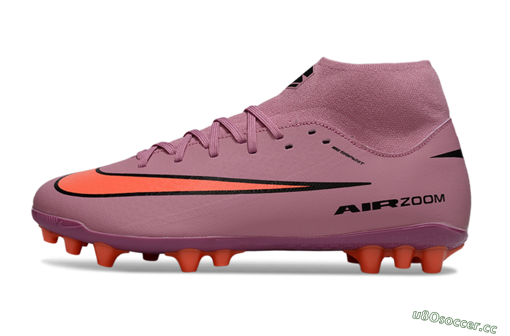 Men's Nike Air Zoom Mercurial Superfly 10 Academy AG Artificial Grass High-Tops Football Boots - Red/Black/White 0