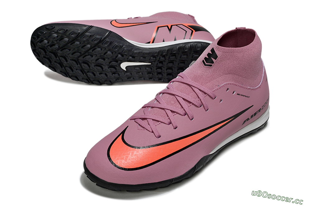 Men's Nike Air Zoom Mercurial Superfly 10 Academy TF Artificial Turf High-Tops Football Shoes - Red/Black/White 3
