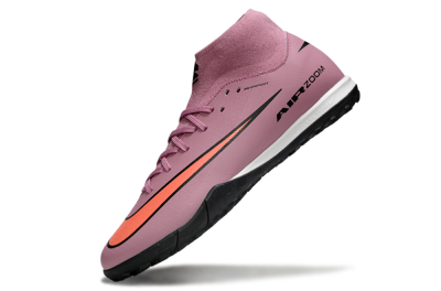 Men's Nike Air Zoom Mercurial Superfly 10 Academy TF Artificial Turf High-Tops Football Shoes - Red/Black/White