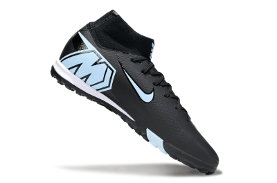 Unisex Nike Air Zoom Mercurial Superfly 10 Elite TF Artificial Turf High-Tops Football Shoes - Black/Jade/White