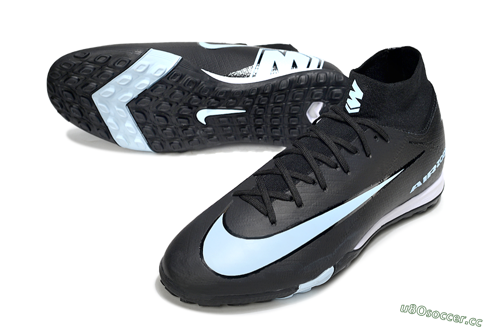 Unisex Nike Air Zoom Mercurial Superfly 10 Elite TF Artificial Turf High-Tops Football Shoes - Black/Jade/White 3