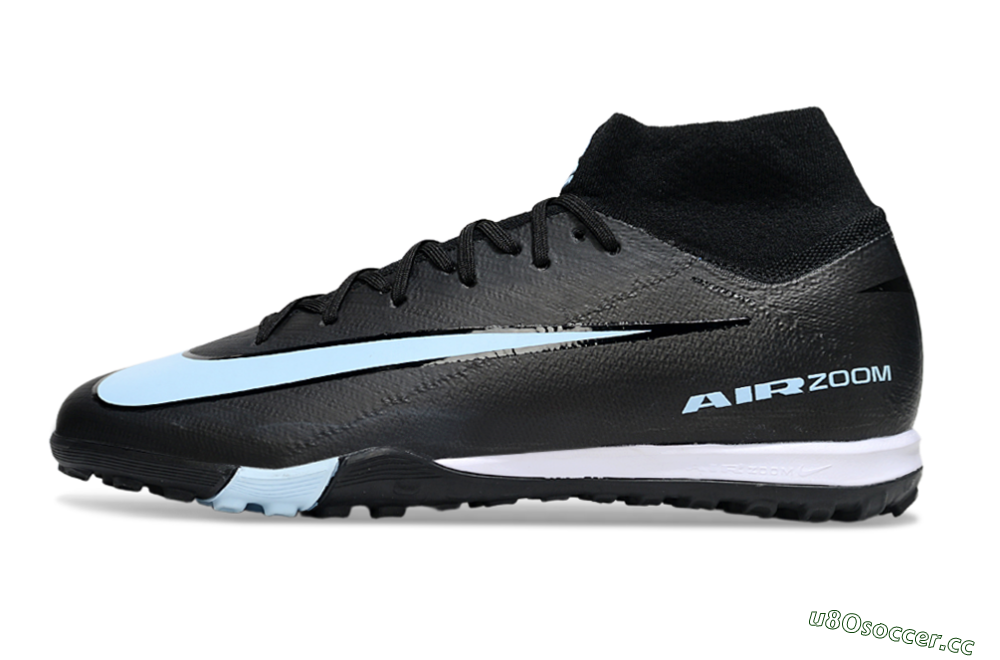 Unisex Nike Air Zoom Mercurial Superfly 10 Elite TF Artificial Turf High-Tops Football Shoes - Black/Jade/White 0
