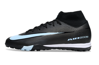 Unisex Nike Air Zoom Mercurial Superfly 10 Elite TF Artificial Turf High-Tops Football Shoes - Black/Jade/White