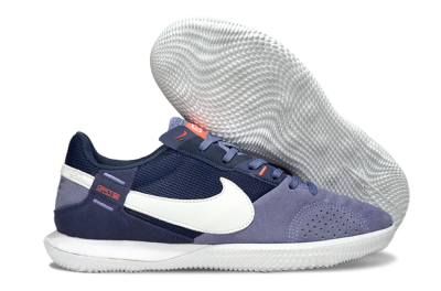 Men's Nike Street Gato IC Indoor & Futsal Low-Tops Football Shoes - Purple/Blue/White