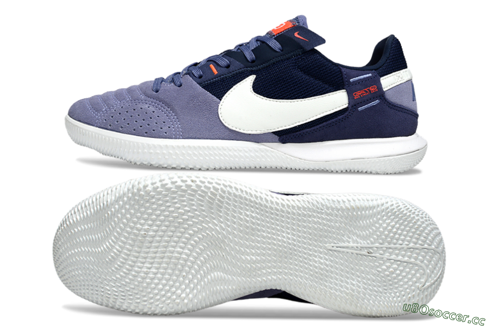 Men's Nike Street Gato IC Indoor & Futsal Low-Tops Football Shoes - Purple/Blue/White 1