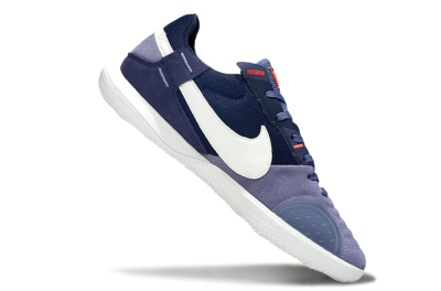 Men's Nike Street Gato IC Indoor & Futsal Low-Tops Football Shoes - Purple/Blue/White